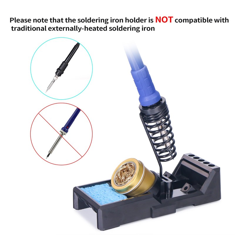YIHUA X-4 Premium Soldering Iron Holder with Brass Wool, Cleaning