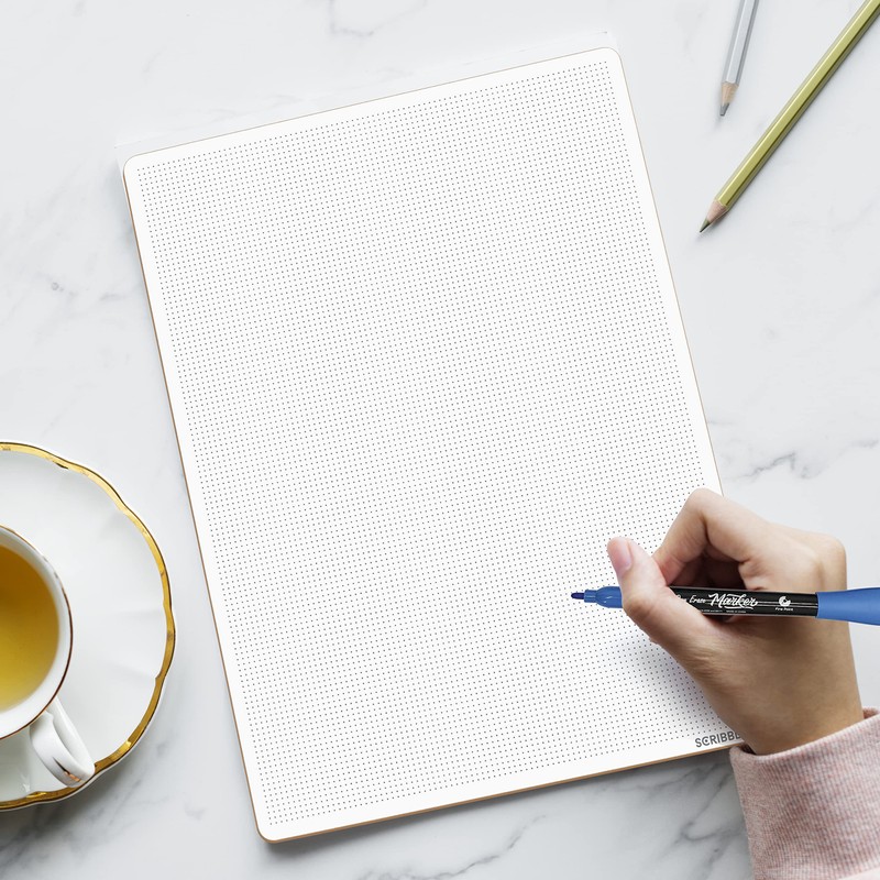 Scribbledo Dotted Dry Erase Board Graph Whiteboard 9" x 12"