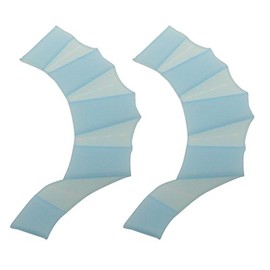 TRENDBOX 1 Pair- L Size Swim Swimming Soft Silicone Gear Paddle Fins Fingers Hand Palm Webbed Flippers Training Gloves Water Resistance