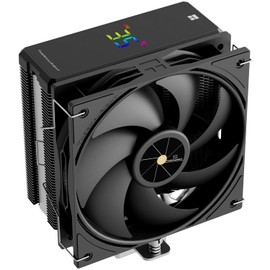 Thermalright Assassin X 120R Digital Black CPU Cooler, Digital Screen Top Cover, TL-P12 PWM Quiet Fan CPU Air Cooler, Support AM4/AM5, Intel LGA1851/1700/1150/1151/1200