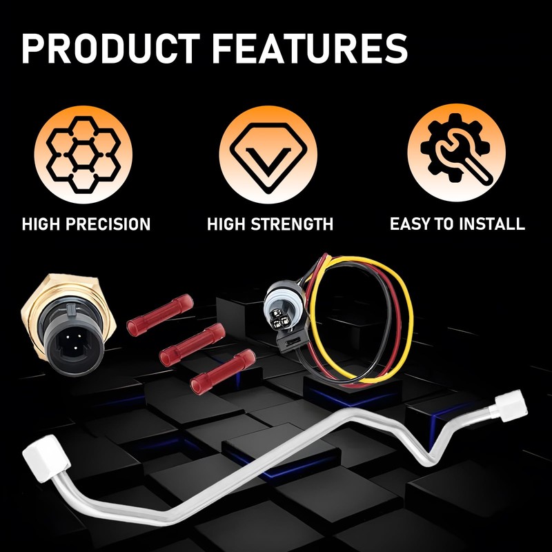 Gagsu Exhaust Back Pressure EBP Tube Sensor and Wire 1C3Z9D477AA