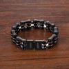 Cupimatch Men's Biker Motorcycle Chain Bracelet Stainless Steel 13 mm