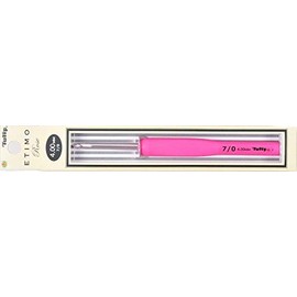 Tulip Etimo Rose Häkelnadel, Aluminium, silberfarben, 4,0 mm