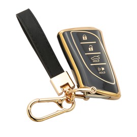 Funda para llavero Lexus compatible con llavero 2018-2023 ES350 RX350h LC500h LS500h 2019-2023 UX200 UX250h ES250 ES300h 2020-2023 GX460 NX3500 NX45 0 Accesorios Blcak