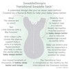 SwaddleDesigns Swaddle Sack with Arms Up, Tiny Hedgehog, Black, Small,