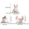 HOODANCOS Desktop Photo Holder Pack of 3 Unicorn Rabbit Deer
