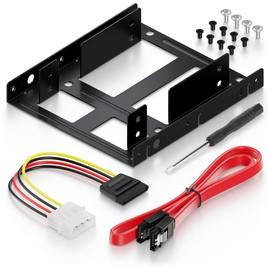 deleyCON USB Case External Schwarz für SSD Einbaurahmen (SSD 2,5")