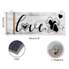 3Pcs Wall Decor Wooden Hanging Wall Sign Wooden Wall Art
