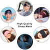 3D Contoured Eye Mask for Sleeping, Luxury Blindfold Sleep Mask