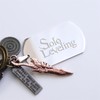 MYAROMA FINDINGS 1pc Solo Level Guild Badge Stainless steel Keychain,