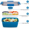MUJUZE Adult Large Lunch Box, 2000 ml Bento Box with