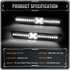 POPMOTORZ LED Side Marker Lights Compatible With Ford Mustang 2010