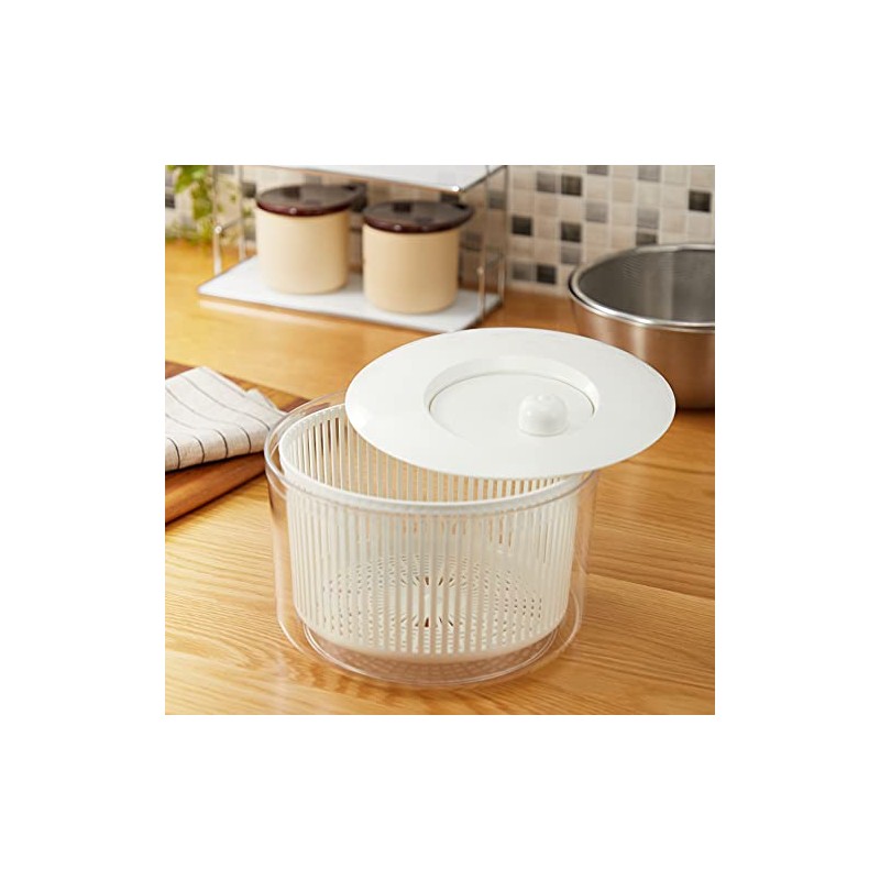 Yamaken Kogyo Vegetable Colander, Salad Spinner, Bari Bari Salad, M,