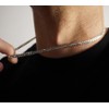 Meeran 5mm Cuban Link Chain for Men, 925 Sterling Silver