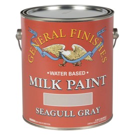 General Finishes Water Based Milk Paint, 1 Gallon, Seagull Gray