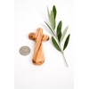 Certified Holy Land Olive Wood Caring/Holding Cross (10, Medium Pocket