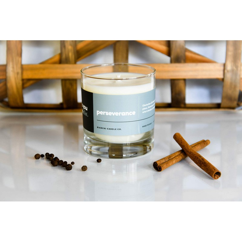 Yes You Candle - Perseverance, Teakwood & Spices, Highly-Scented, Inspirational