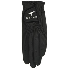 Bridgestone Golf Gloves, Men's, TOURSTAGE Synthetic Leather, GLTS19BK22, Black, 8.7 inches (22 cm), All-Weather Golf Gloves