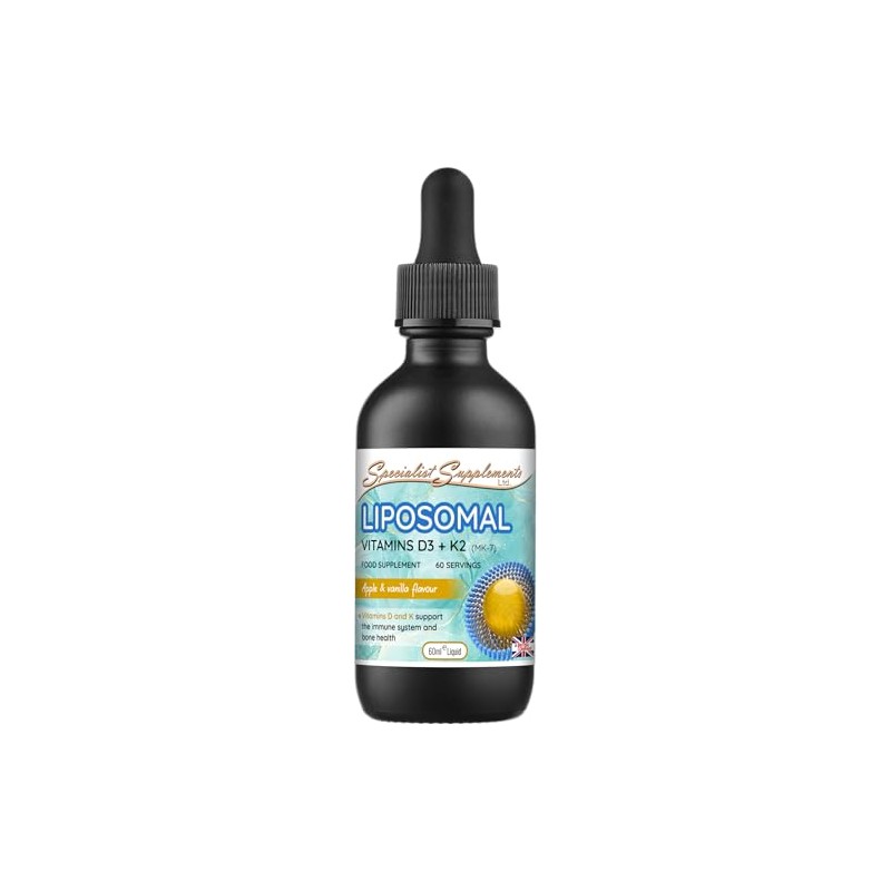 Liposomal Vitamins D3 + K2, 60ml Liquid Drops