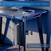Desk Clamp Power Strip with 40W Total Fast Charging Station,