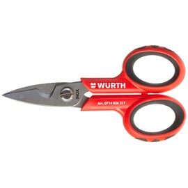 Stainless Steel Scissors with Wire Stripper - Wurth 0714036317