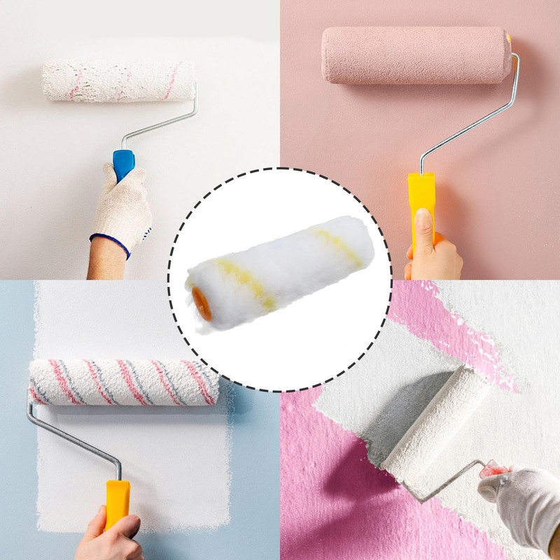 PDETVEO 10PCS 4 Inch Paint Roller Covers, Microfiber Paint Roller