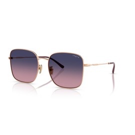 Vogue Eyewear Women's VO4327SD Square Sunglasses, Rose Gold/Pink Gradient Blue, 57 mm