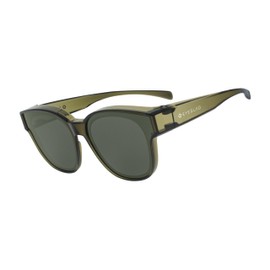 [EYEGLAD] VUECHIC 超軽量 ファッションデザイン フィットオーバーサングラス クリスタルグリーン - グリーンレンズ ライフスタイル 偏光 UV400 メンズ レディース