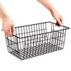 Slideep Farmhouse Large Wire Organizer Storage Bins Freezer Food Storage