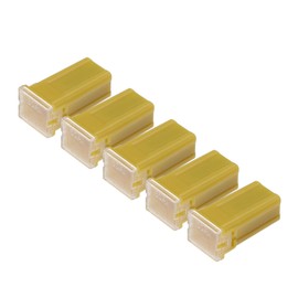 Hihaha 60A Micro Cartridge Fuses/Engine Inner FMM M-Case Type Fuses for Car Truck/Durable Plastic Metal / 5 Pcs Yellow