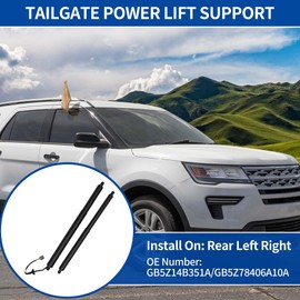 X AUTOHAUX Rear Left Right Tailgate Power Lift Support for Ford Explorer 16-19 for Ford Police Interceptor Utility Base 17-19 Liftgate Power Hatch Shock Strut No.GB5Z14B351A 1 Pair
