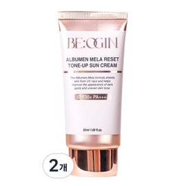 [Home shopping sold out item] Jeon In-hwa's Biogene Albumin Mela Reset Tone-up Sun Cream SPF50+ PA++++, 2 units, 50ml / [홈쇼핑완판템] 전인화의 비오진 알부민 멜라 리셋 톤업 선 크림 SPF50+ PA++++, 2개, 50ml