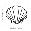 Sea Shell Rubber Stamp, 1-1/3 Medium Stamp for Scrapbooking Card