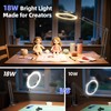 Ring Light with Overhead Camera Mount, Ring Light with Desk