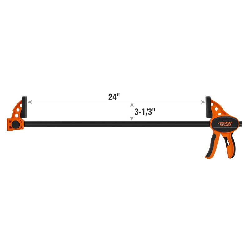 Jorgensen 24" One Hand Clamp/Spreader - 2-pack, Medium Duty, E-Z