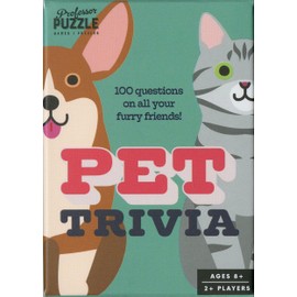 Professor Puzzle | Pet Trivia | Party Game | Ages 8+ | 2+ Players