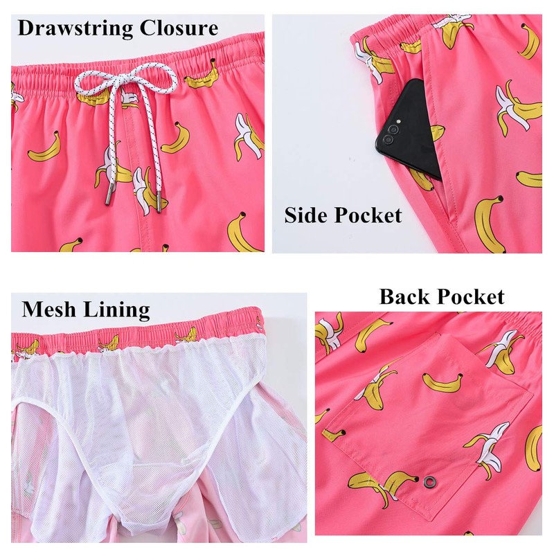 YuKaiChen Men's Swim Trunks Quick Dry Beach Swim Shorts Mesh
