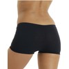LisaModa Panty Pack of 5 Stretch Cotton Boxer Shorts, black