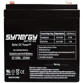 Enersys 12V 4.5Ah/5.0ah SLA Rechargeable Battery for Security Systems Beiter DC Power