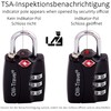 OW-Travel Combination Lock 3 Digit with Open Alert Display Suitcase