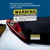 Warning GPS Tracking System Equipped Car Sticker 4x2 Inches Anti-Theft