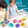 TYFYH Wooden Cube Puzzle, Expression Wooden Puzzle, Wooden Cube Game,