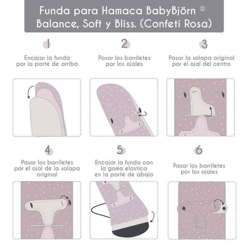Hypoallergenic, Super Soft and Breathable Cover for BabyBjörn® Balance, Soft