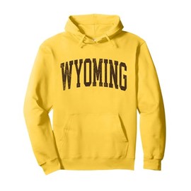 Wyoming - Vintage Classic Design Text Men Women Wyoming Pullover Hoodie