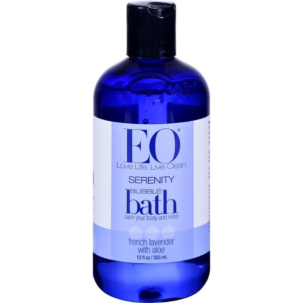 Pack of 1 x EO Products Bubble Bath Serenity French Lavender with Aloe - 12 fl oz