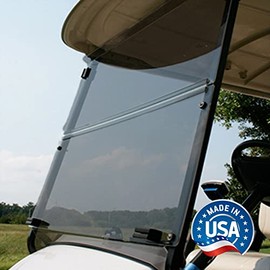 Yamaha G29 / Drive Bolt-Style Fold Down Golf Cart Windshield - US Made (Tinted)