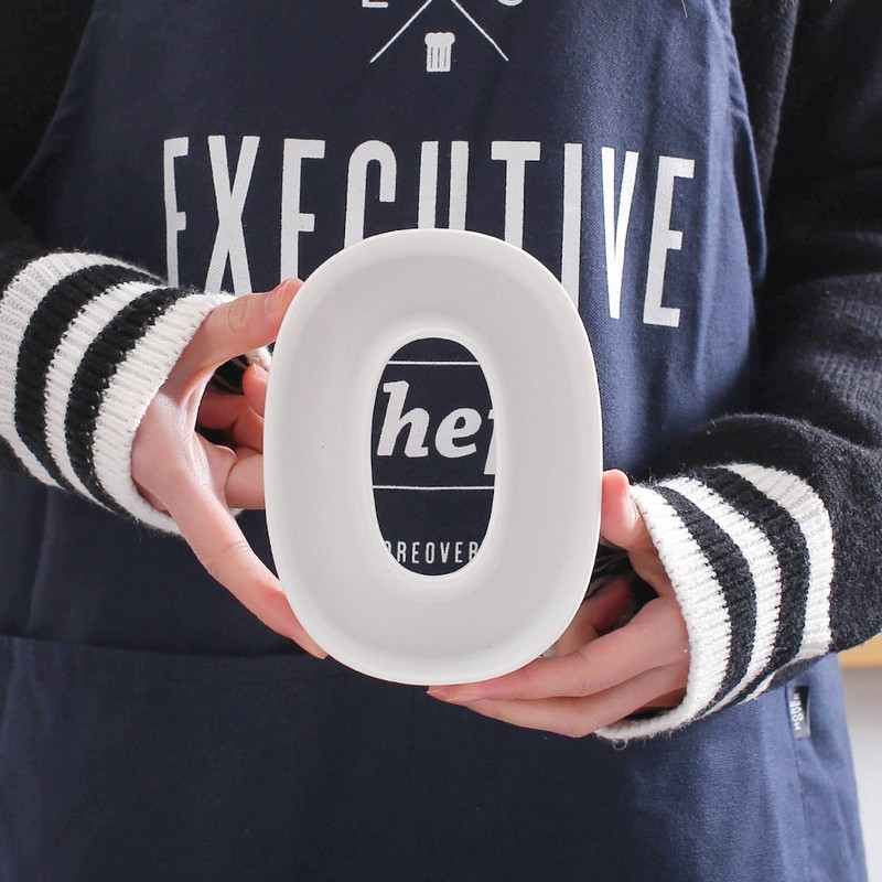 Coffeezone Ceramic Small Letter Candy Dishes Small Nuts Plates, Party