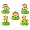 Playful Monkey 5-Piece Honeycombs Centerpieces Set - Add a Touch