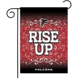 Rico Industries Atlanta Falcons Premium Double Sided Garden Flag Banner, 13x18 Inch, Display...