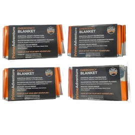 Prime Adventure Emergency Thermal Blanket (Pack of 4)
